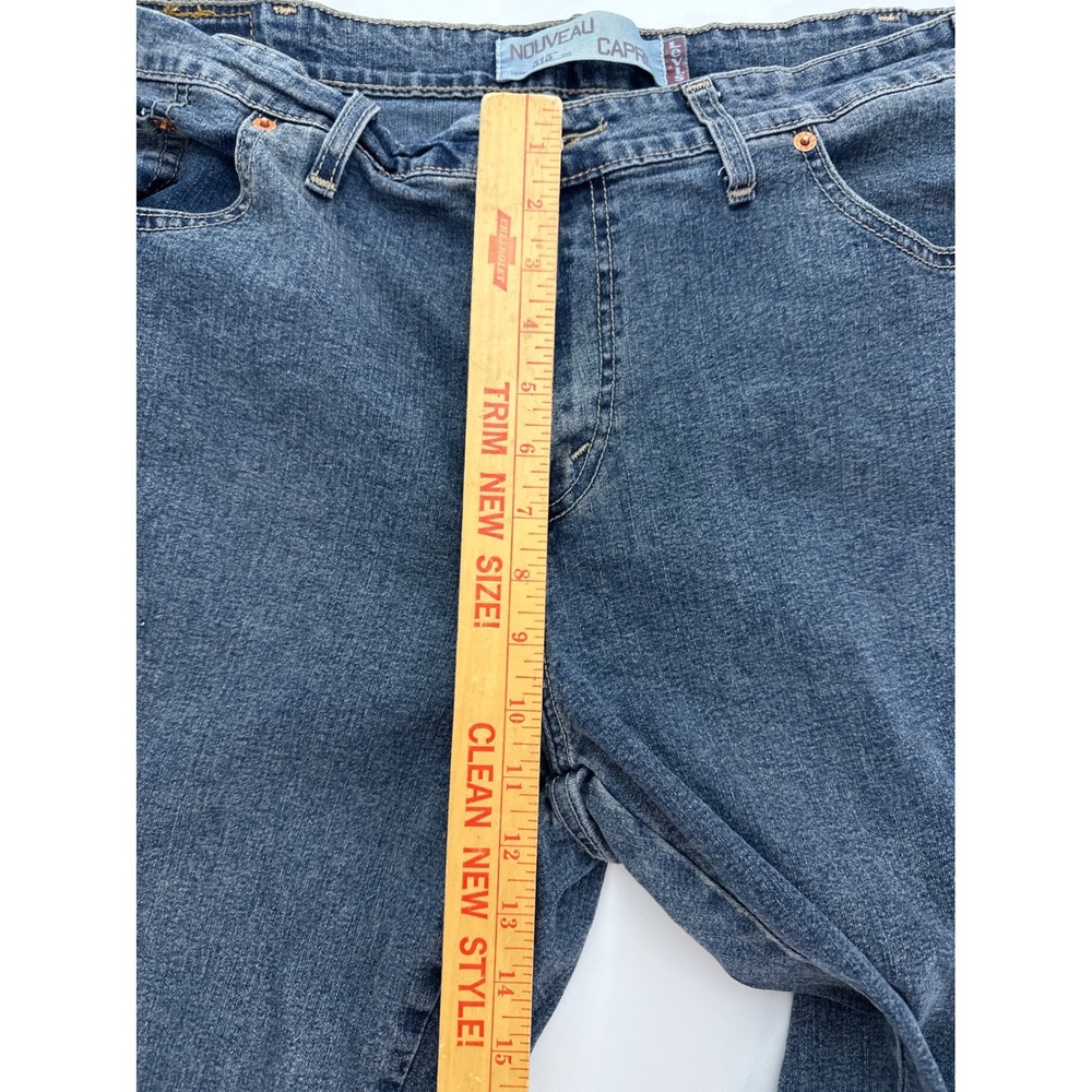 Levi's Nouveau Capri 515 Denim‎ Jeans Women's Size 22 Blue Wash Cropped - Picture 6 of 10